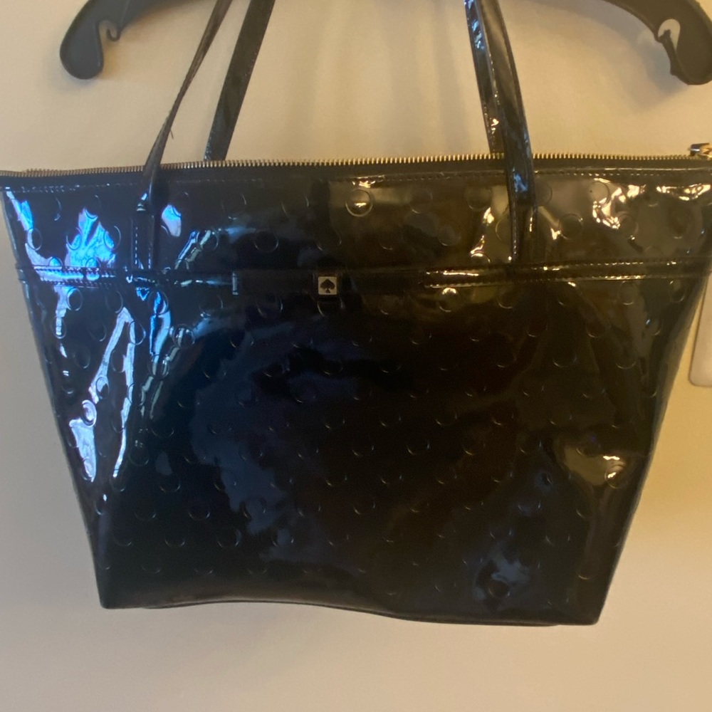Patent Leather Kate Spade Bag. Great work or travel; hold laptop;inside pockets